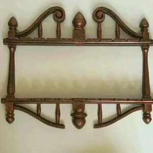 1970s ornate  Dart Ind Coppercraft Guild resin spoon holder or jewelry display